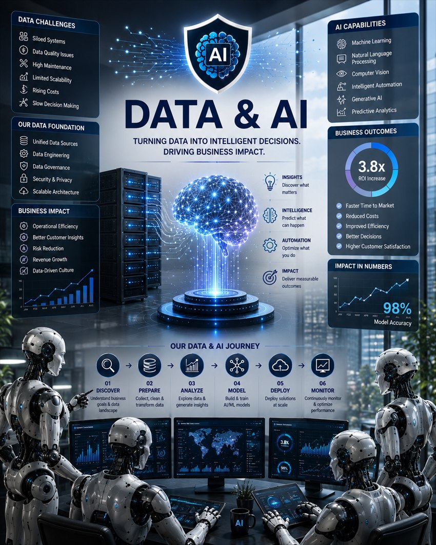 Data and AI services by Bellatrix Systems — turning data into intelligent decisions and business impact