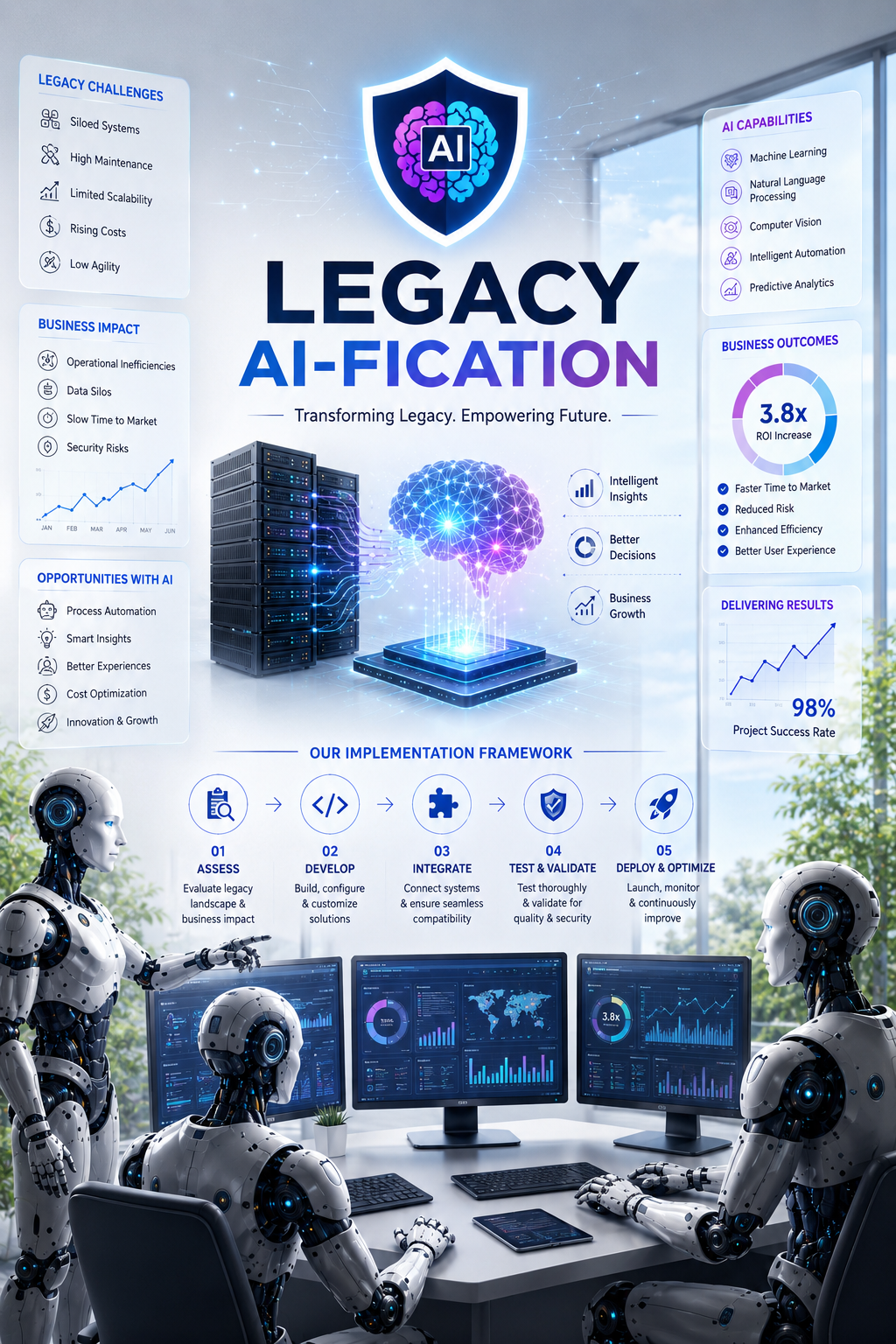 Legacy AI-fication services by Bellatrix Systems — transforming legacy systems by embedding AI